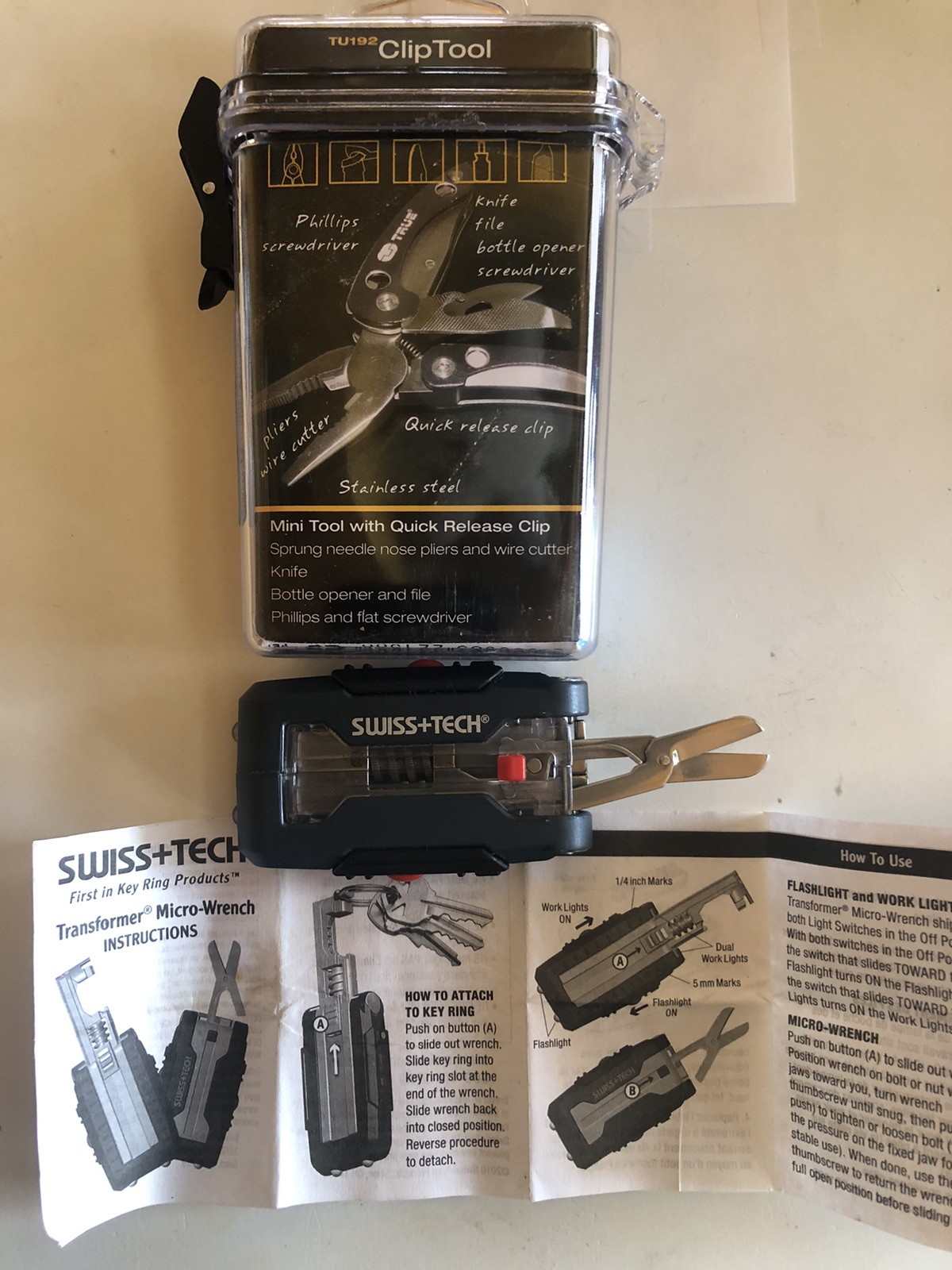 Swiss Tech Micro Wrench And Clip Tool