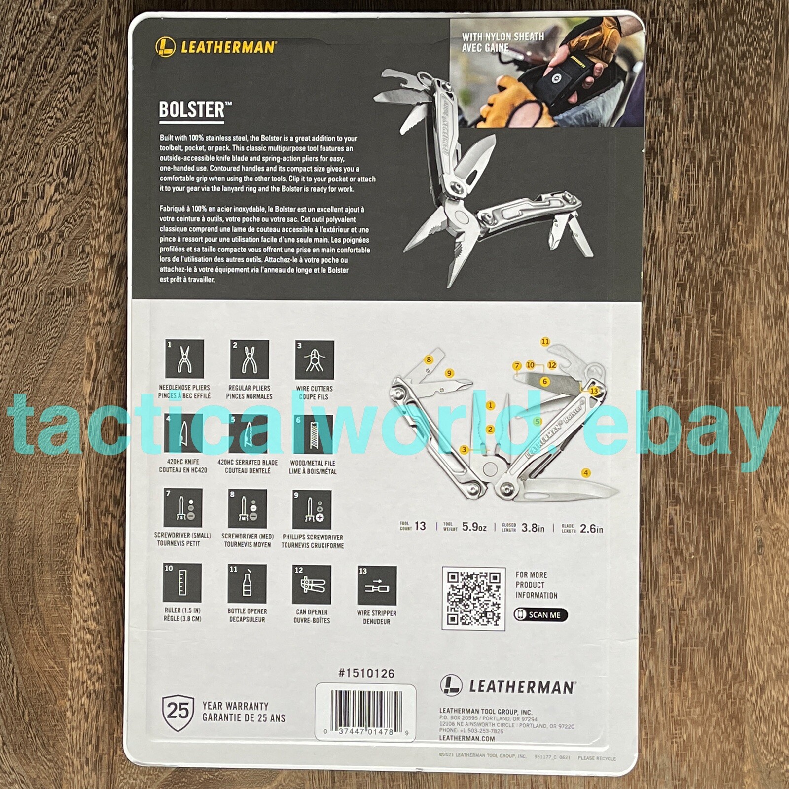 Leatherman Bolster multi tool in exclusive shell for Costco. Limited Edition.