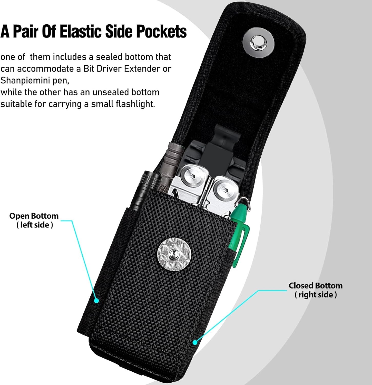 Multitool Sheath Compatible with Leatherman Edc Belt Organizer Tool Holster Pouc