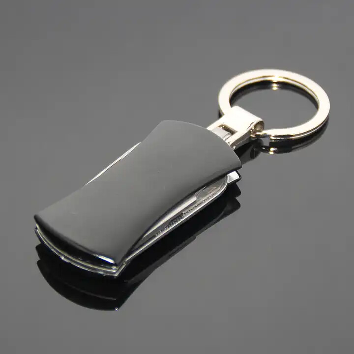 Aluminum 5-in-1 Pocket Knife Multitool Keychain – Scissors, File, Screwdriver