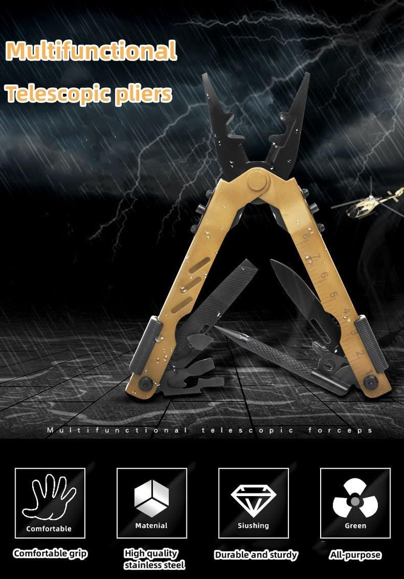 13 in 1 Portable Multifunction Tool Pliers Screwdrivers Ire Stripper Folding Pli