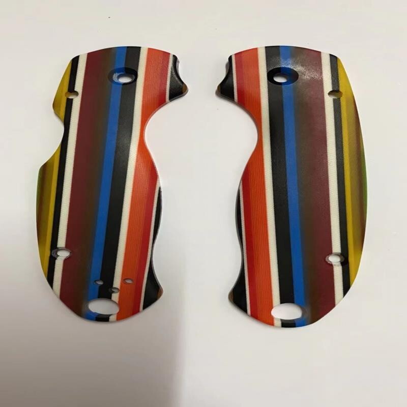 New 1 Pair G10 Grip Kn Handle Scales for Spyderco C223 Para3 Kn