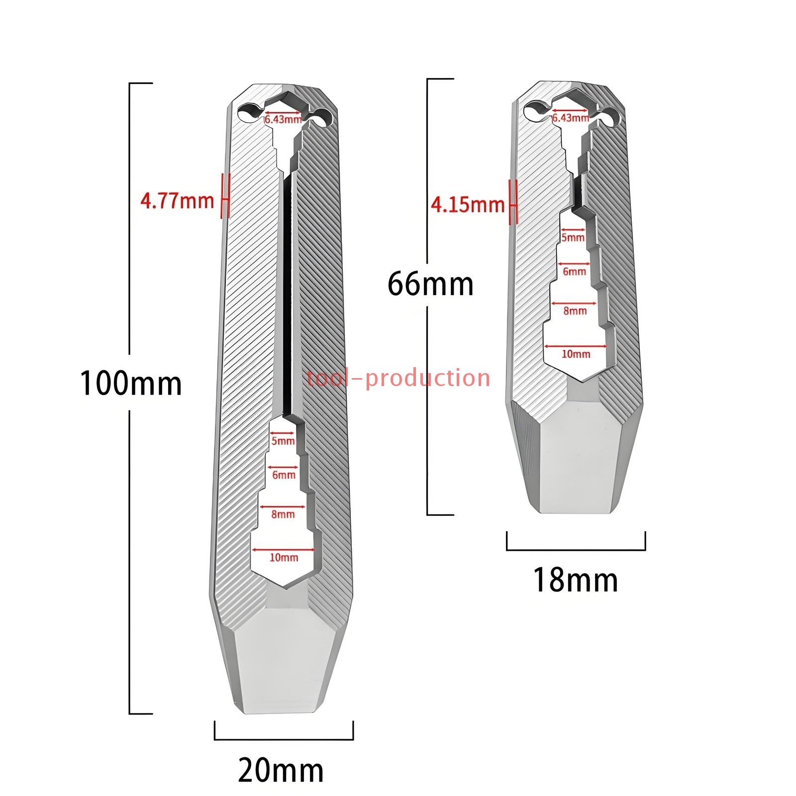 Titanium EDC Mini Pry Bar Keychain Wrench Portable Pocket Tool Perfect quality