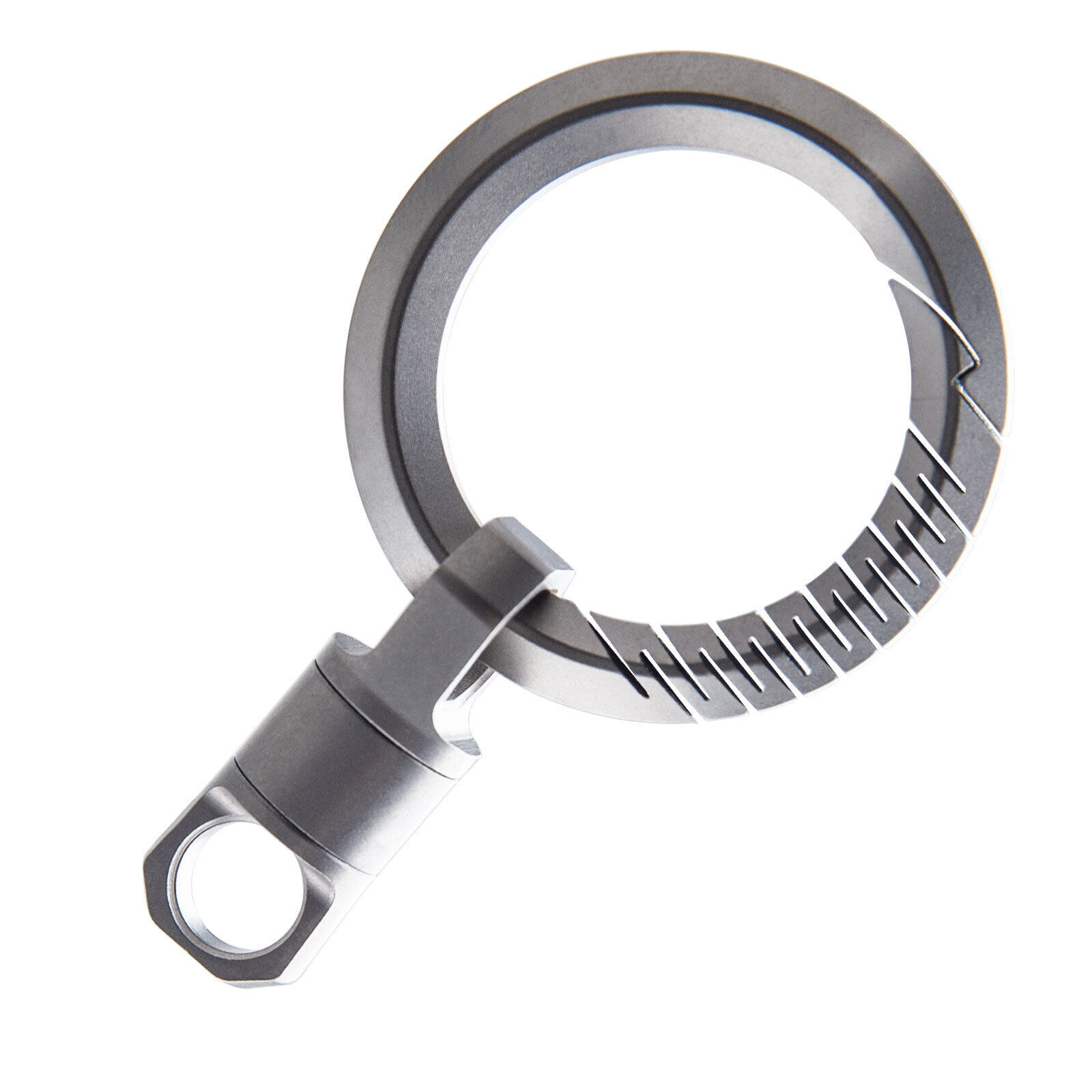 Titanium Car Key Hoop Ring 360° Flexible Rotation Portable EDC Keychain Buckle