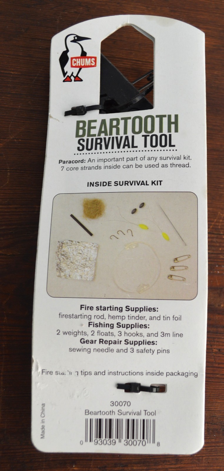 Chum Outdoors Bearfoot Survival Tool NIP