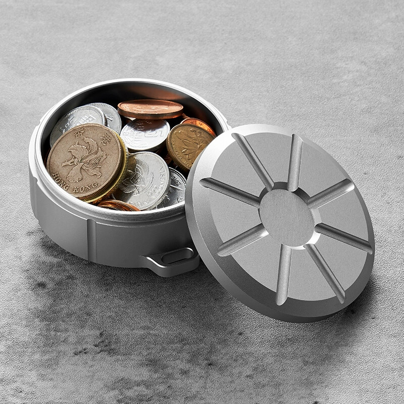 EDC Tool Alloy Seal Pill Box Case Survival Waterproof Capsule Outdoor Small Item