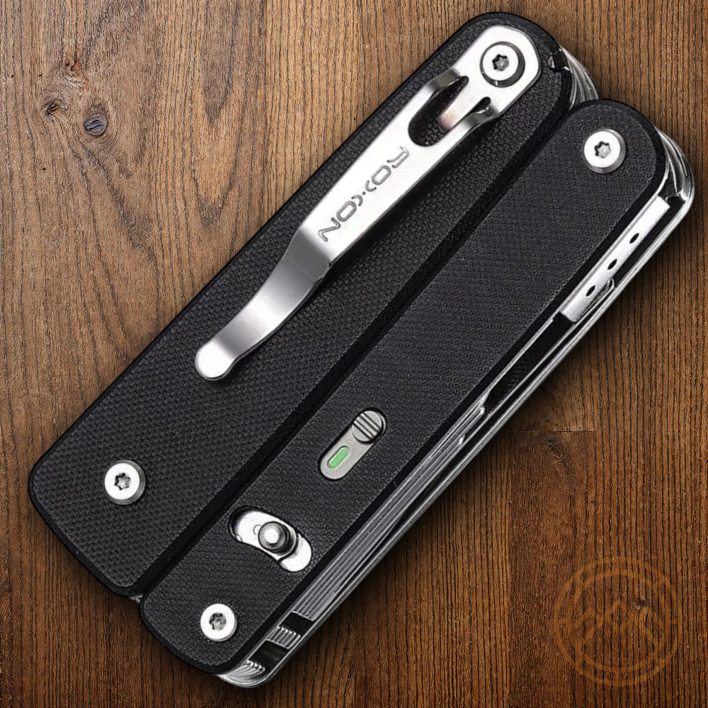 ROXON Flex Titan Multitool 16 Essential Tools With Black G10 Handles T Shank