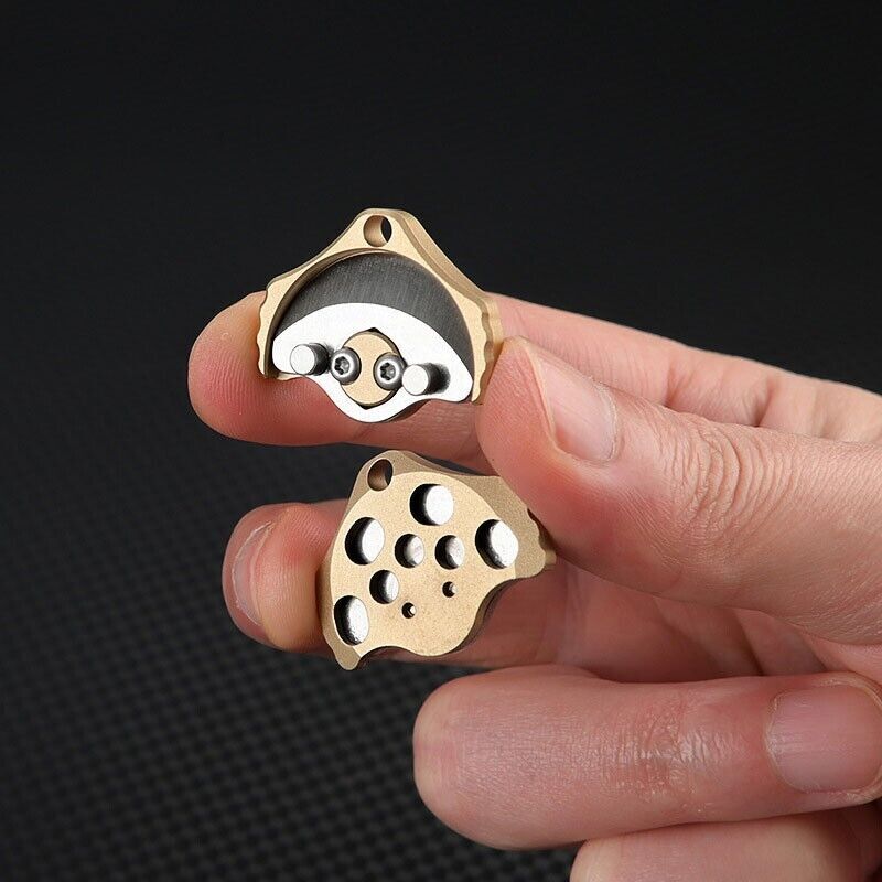 Mini Brass Creative Pocket Keychain Knife Portable Outdoor EDC Pendant Tool