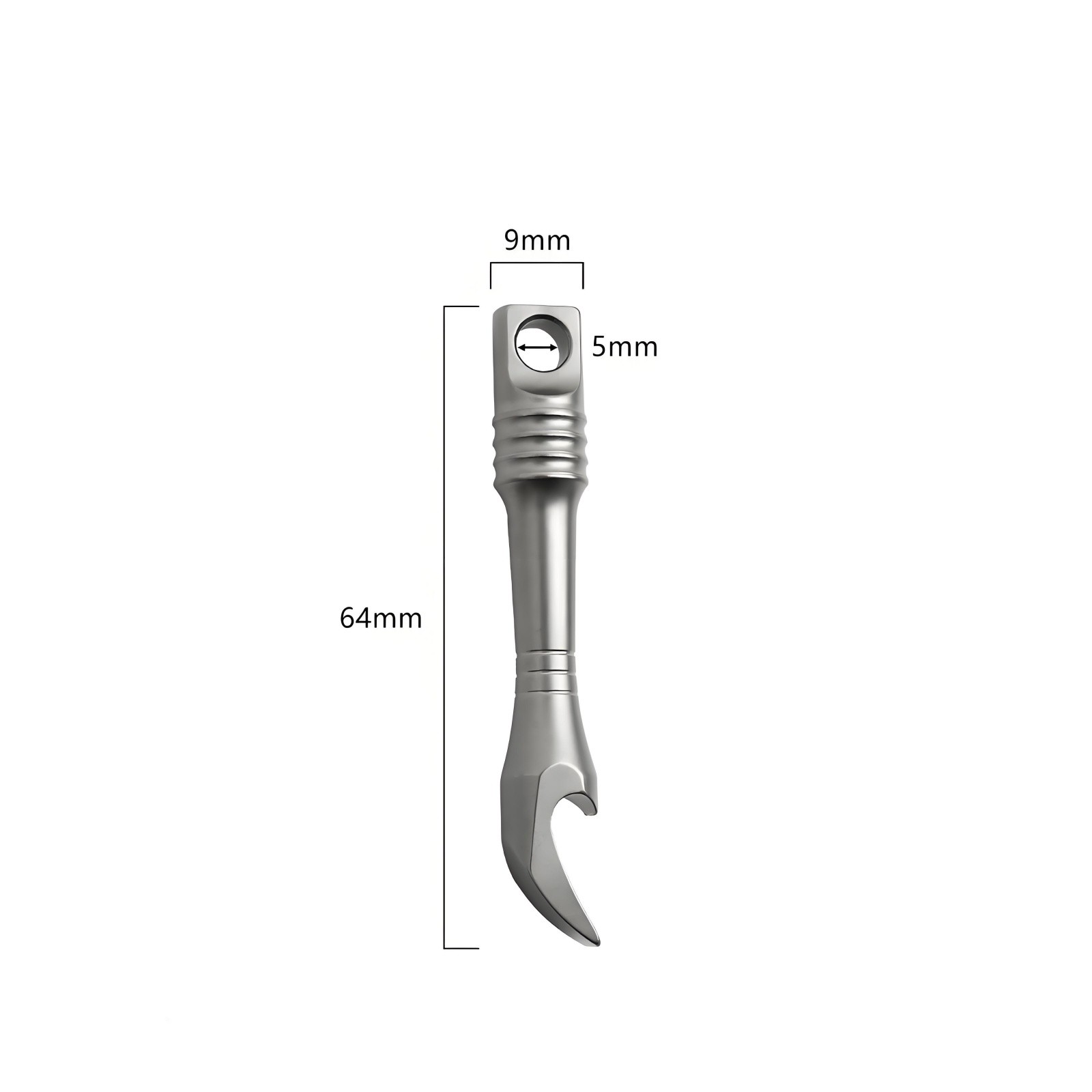 Titanium Alloy EDC Mini Pry Bar Bottle Opener Keychain Tool Lightweight Portable