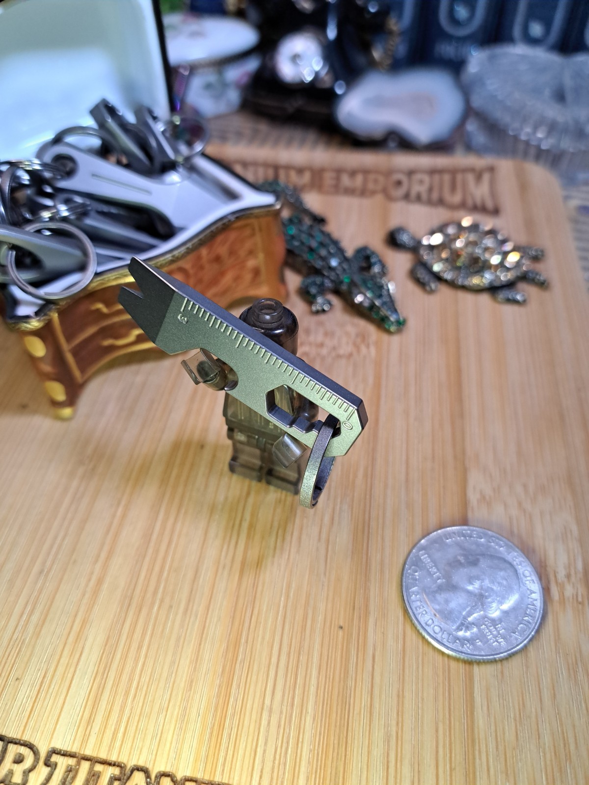 MINIMALIST EDC TITANIUM KEYCHAIN MULTI-TOOL BOTTLE OPENER