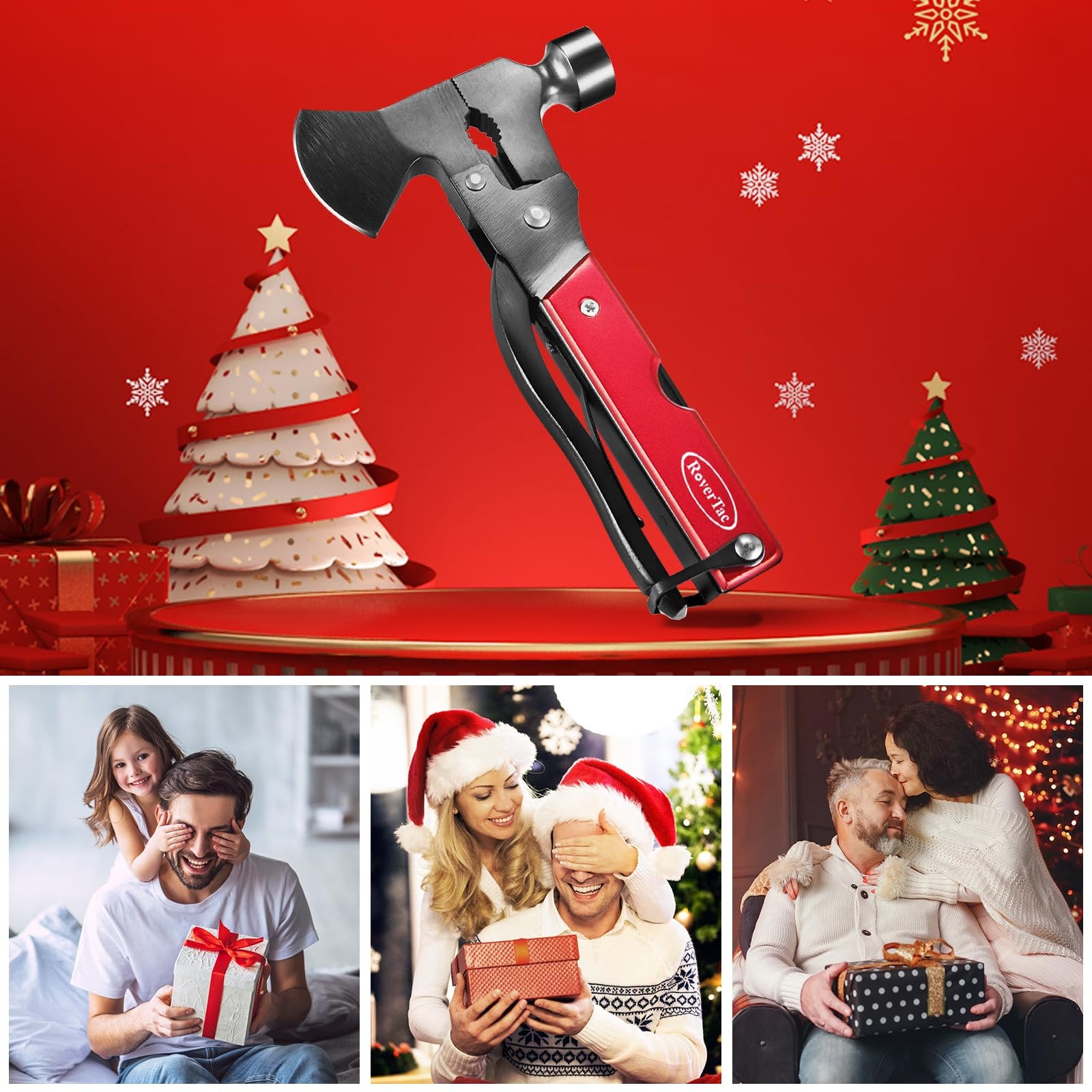 14-in-1 Multitool Axe: Camping Gear with Knife, Hammer, Saw, Opener, Screwdriver