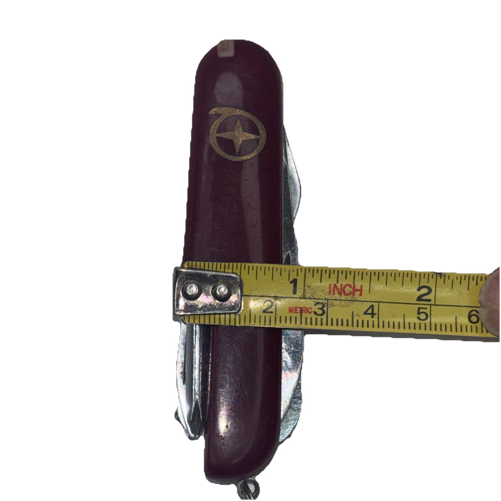 Diamond Superior Multi Purpose Pocket Knife Maroon Corkscrew Scissors No Twizzer