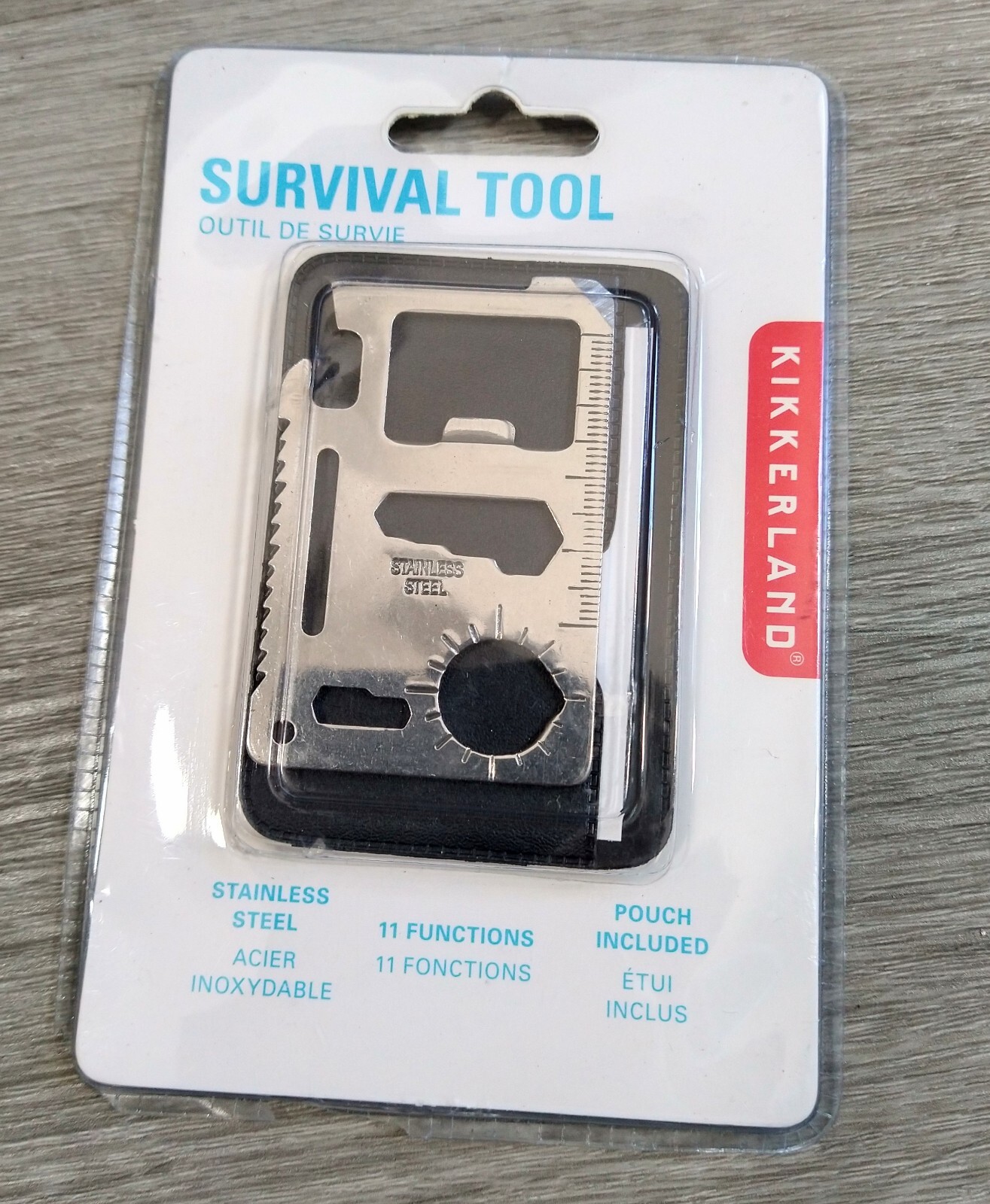 Kikkerland CD401, Classic Survival Tool, Saw Blade, Opener, Ruler – WALLET SIZE