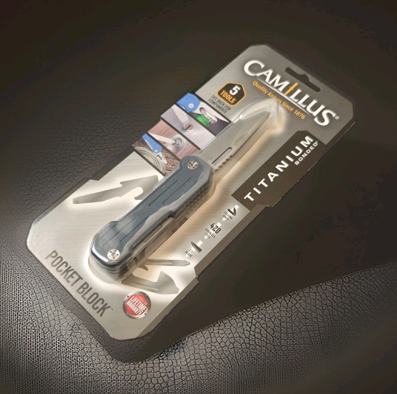 CAMILLUS Pocket Block Multi Tool Titanium Bonded Slate Gray 5 Tools – NEW