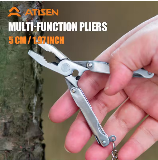 6 In 1 Multi Tool Pliers Stainless Steel Pocket Tool Safety Lock Wire Cutter
