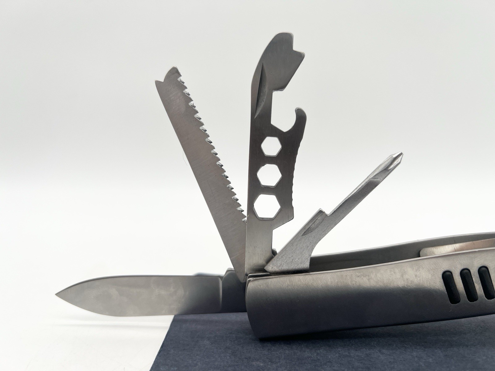 Stainless Steel Hatchet Multi Tool Axe Hammer Knife Saw Wrench Nylon Sheath