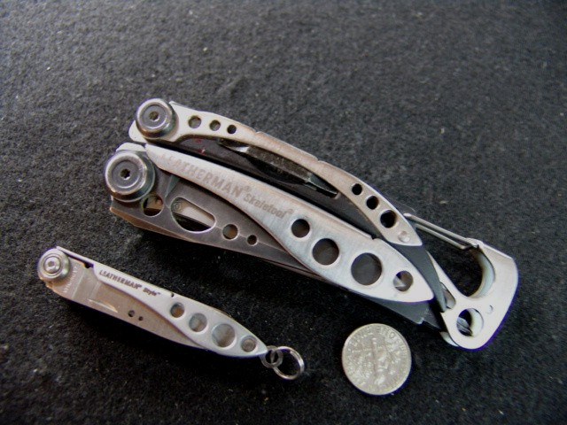 LEATHERMAN SILVER/BLACK SKELETOOL-MULTI TOOL & RETIRED STYLE -LOT OF 2