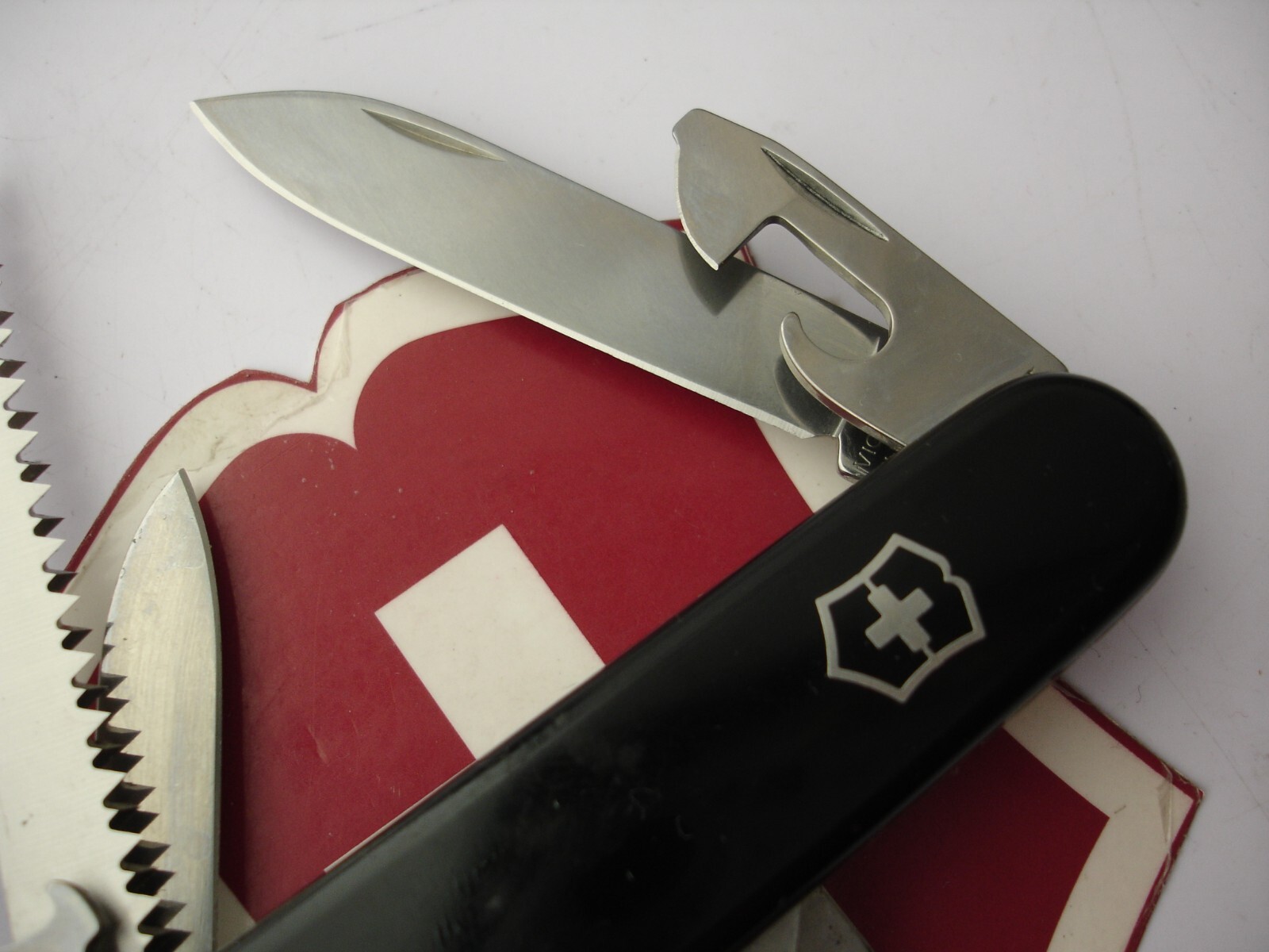 VICTORINOX 91mm BLACK CAMPER 13 FUNCTION EDC OUTDOOR SWISS ARMY POCKET KNIFE