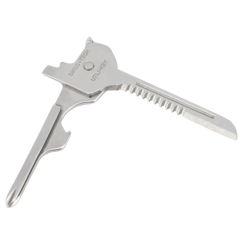 Multi Function Folding Tool Keychain Opener Screwdriver EDC 6 in 1 Utility Outdo
