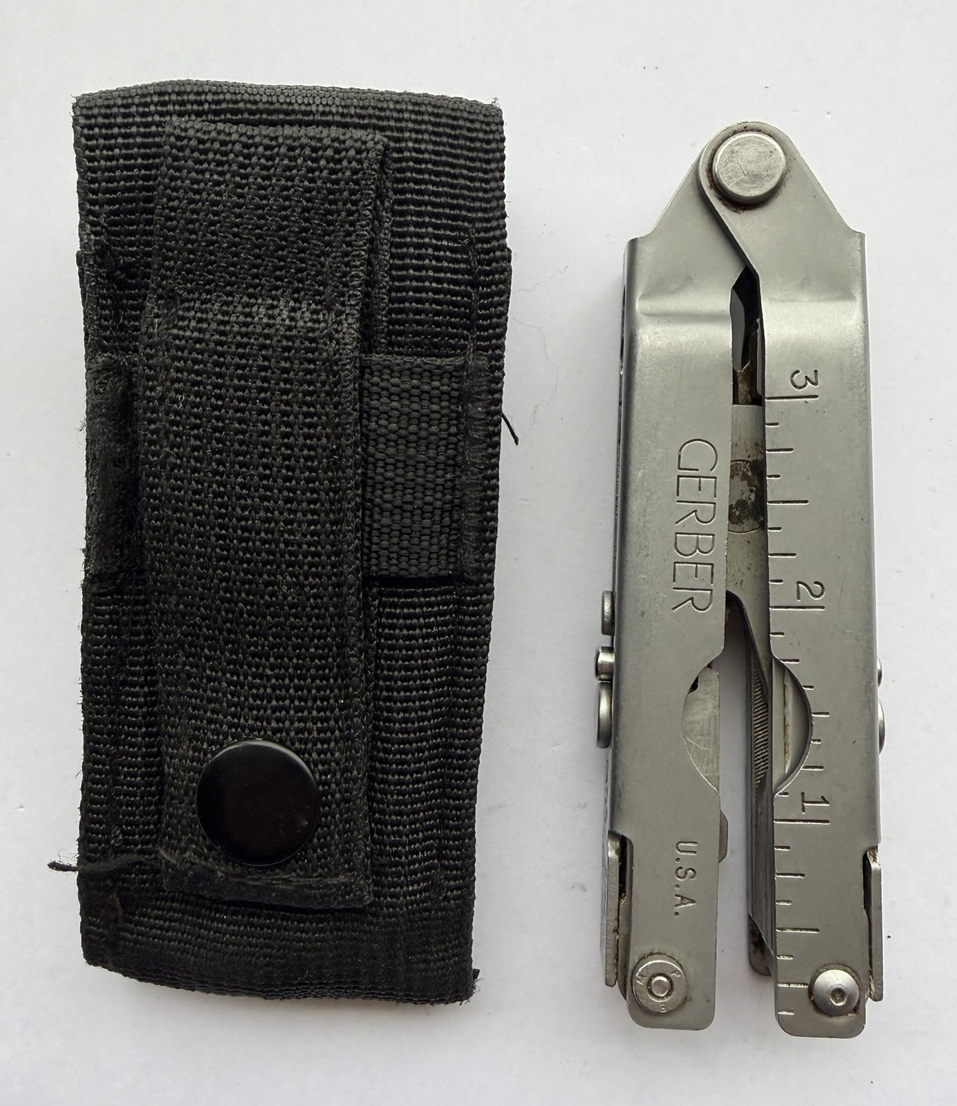 VINTAGE 1990s GERBER USA MP500 ORIGINAL NEEDLE NOSE PLIER MULTITOOL IN NEW POUCH