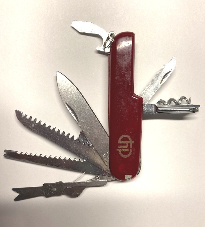 Jack Pocket Swiss Army Style Knife Folding Tools Can Opener Travel Survival Kit