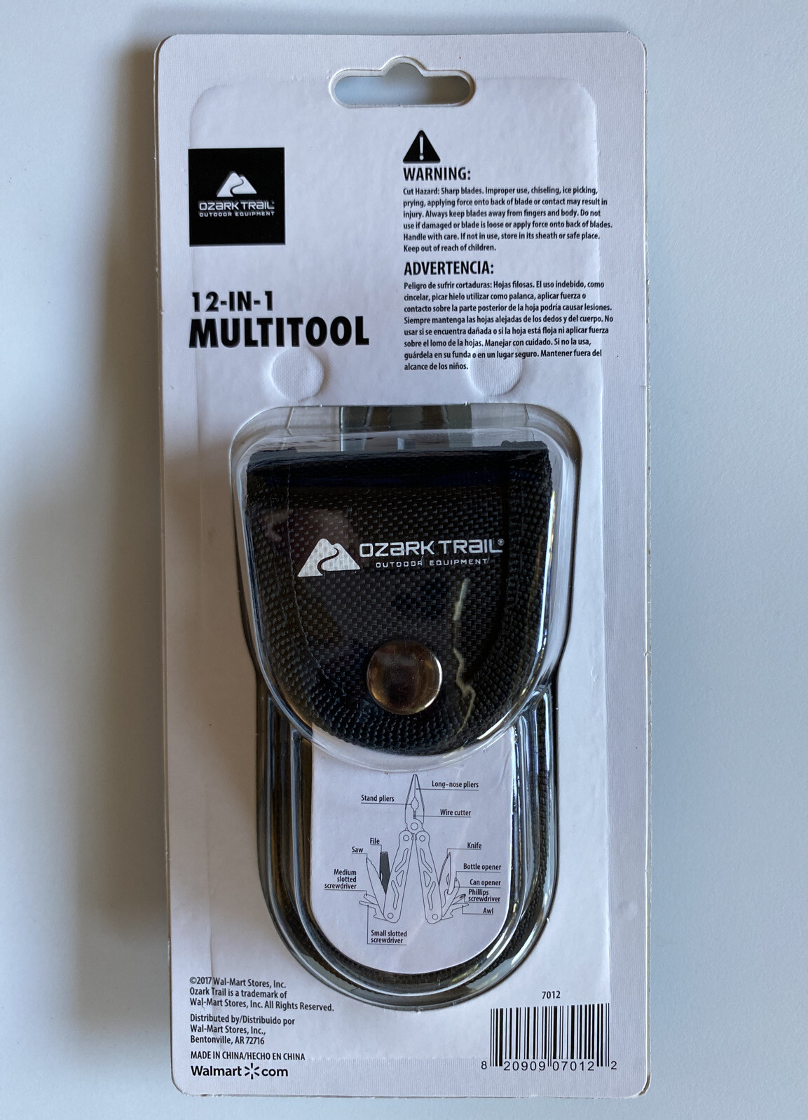 OZARK TRAIL 12-IN-1 MULTI- TOOL SHEATH INCLUDED BRAND NEW! FACTORY SEALED!