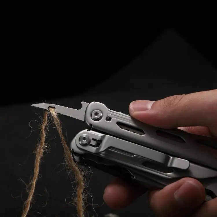Daicamping DL10 Multi Tool Folding Pocket Knife Sheath Scissors Screw Pliers Can