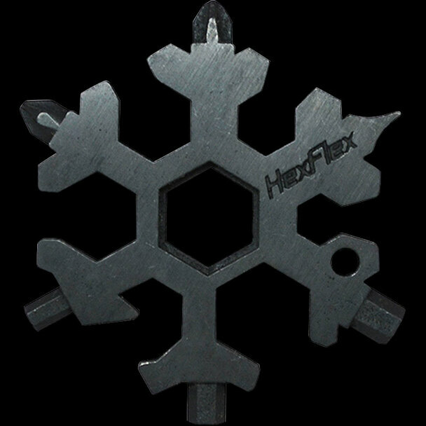 HexFlex Adventure Tool Black Standard Black Oxidized Stainless Construction