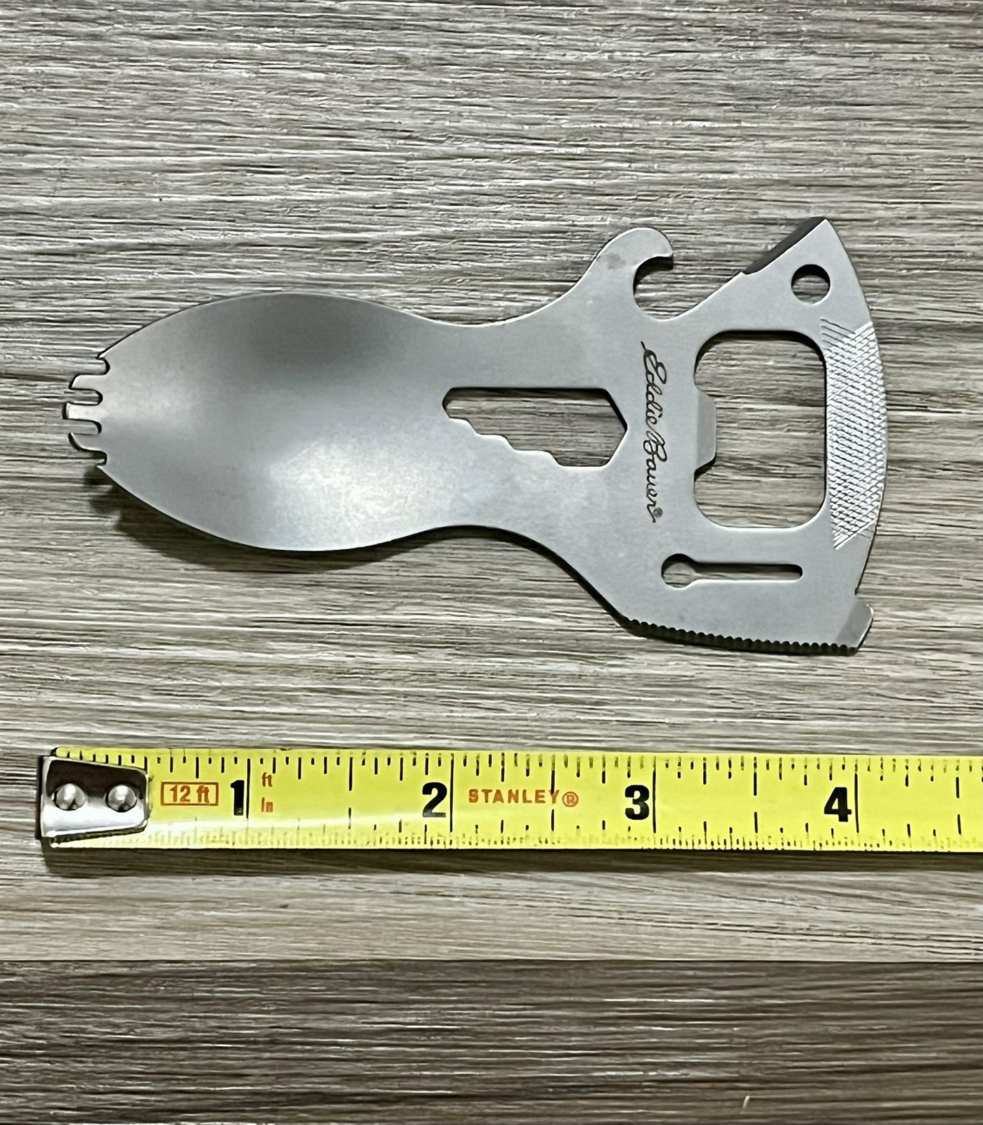 Eddie Bauer Multi-Tool Spork Outdoor Backpacking Knife Can Opener Screwdriver