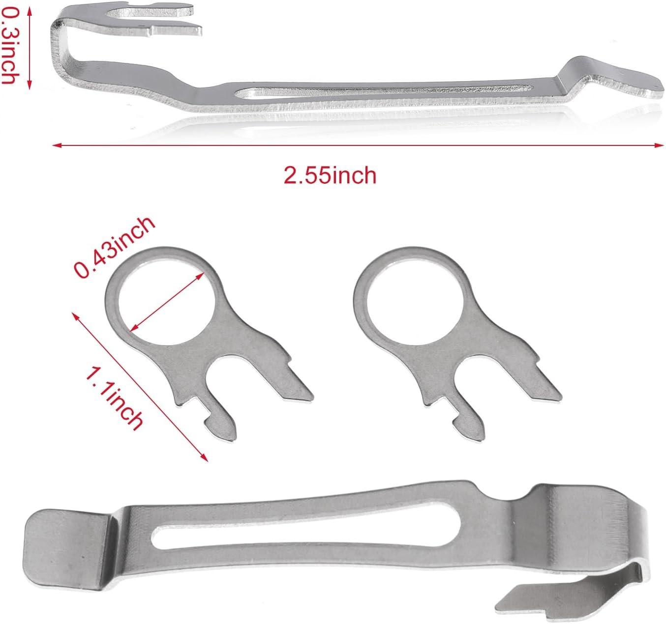 Pocket Clips Compatible With Leatherman Wave & Charge MultiTools,2 Pack