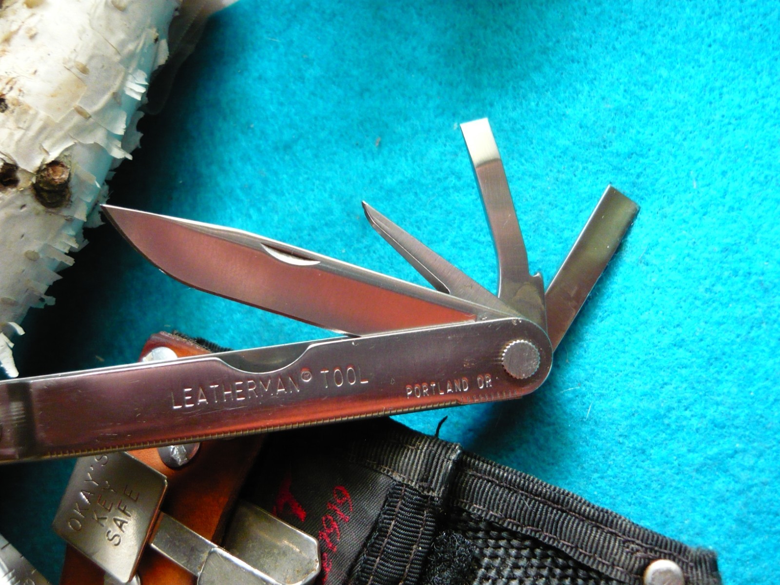 *** Original Leatherman knife Multi Tool Portland OR nylon sheath USA***0803