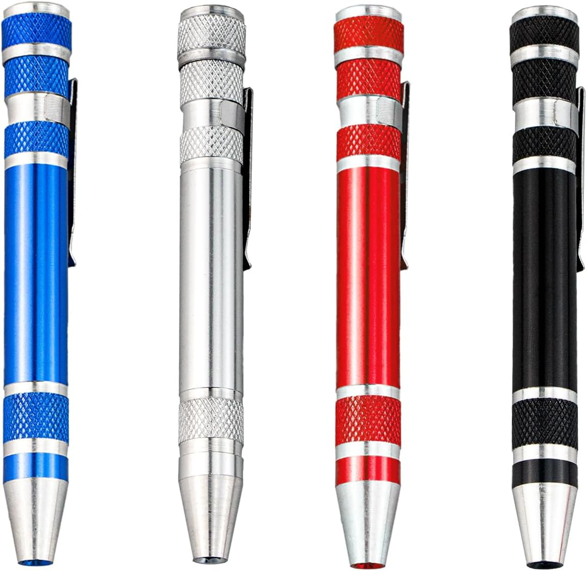 4 PCS 8 in 1 Multitool Pen Screwdriver Mini Set Handy Tool, Magnetic Portable Sc
