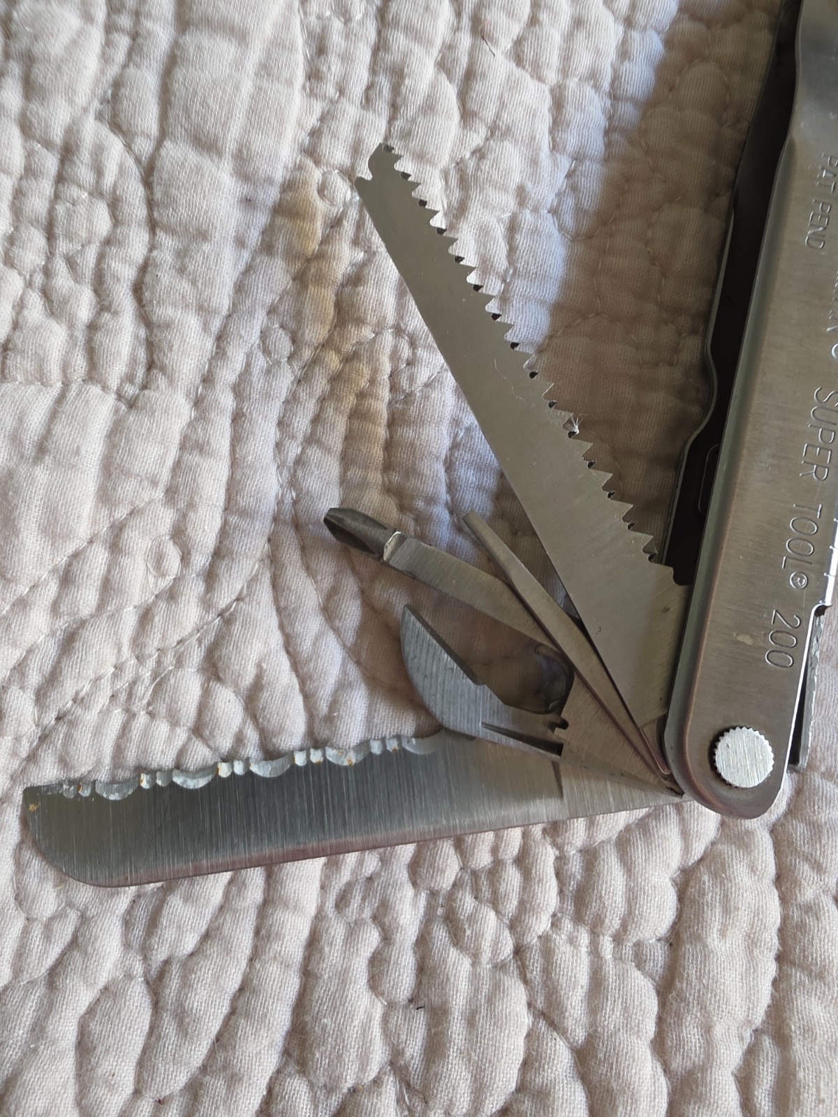 Leatherman Supertool 200 w/Leather Sheath Discontinue Retired Great condition