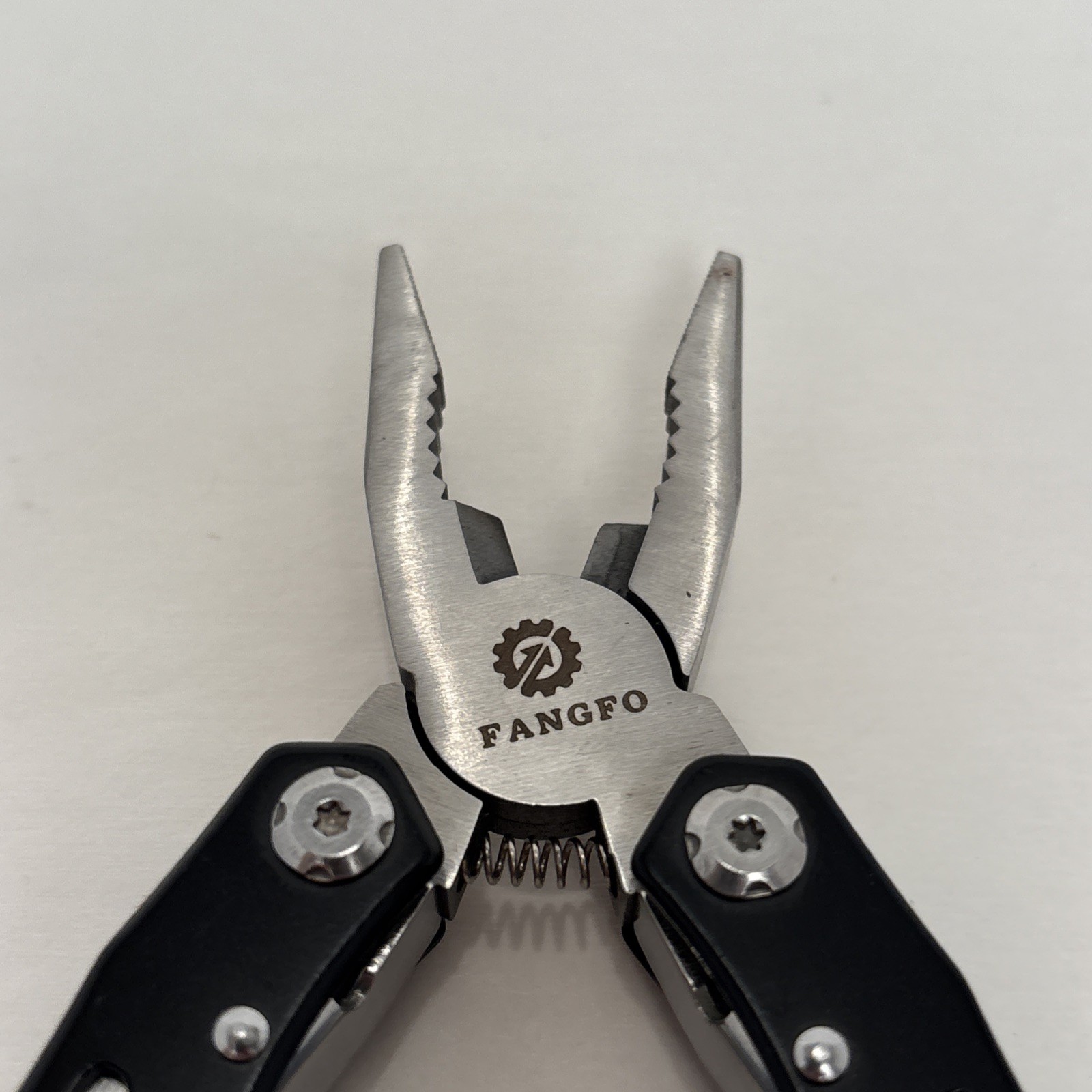 FANGFO Multi-Tool Black Tactical Heavy Duty Pocket Pliers EDC Tool w/ Sheath