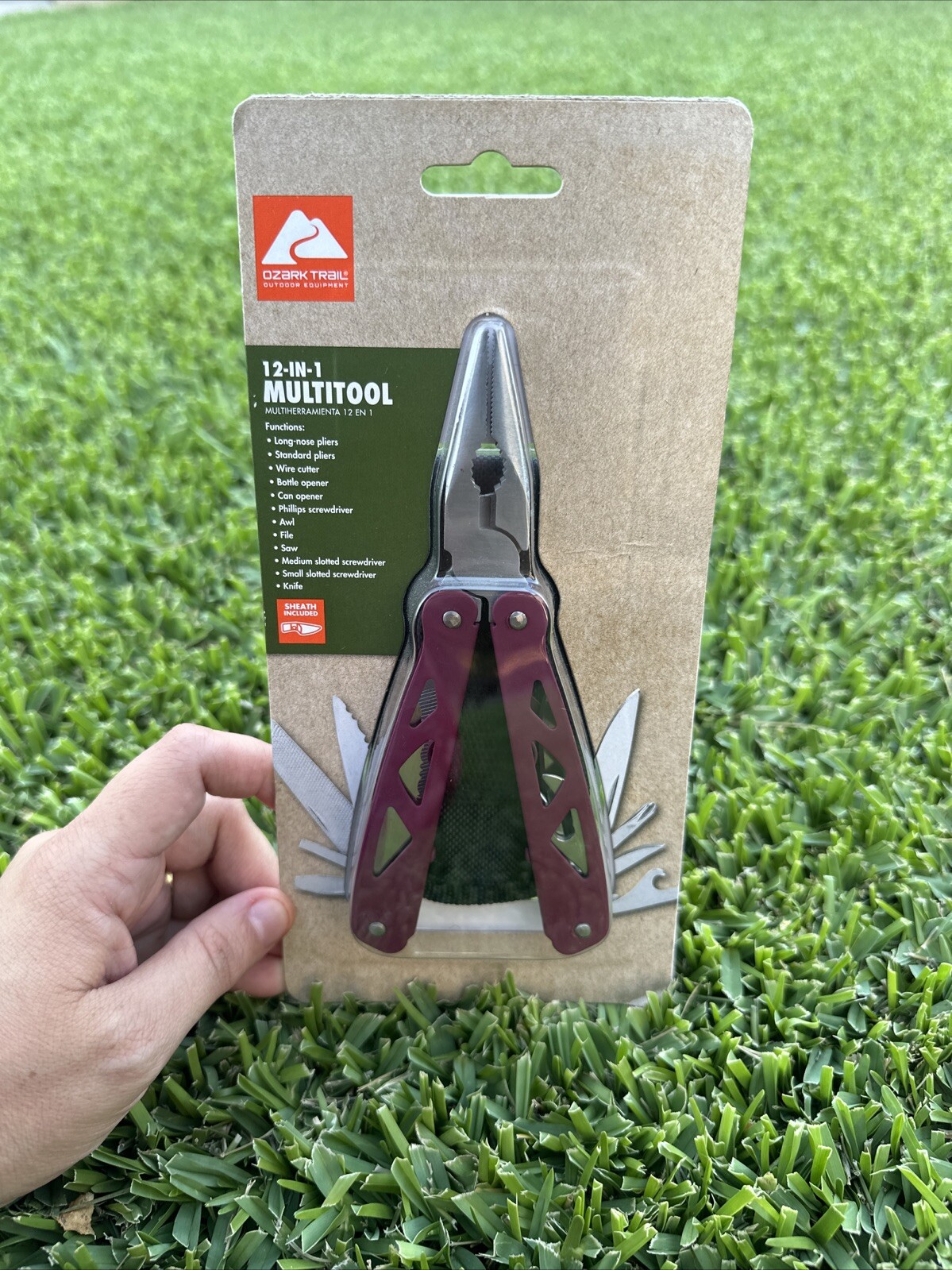 Ozark Trail 12-In-1 Multi-Tool with Sheath Hiking Outdoors Pocket Knife Camping