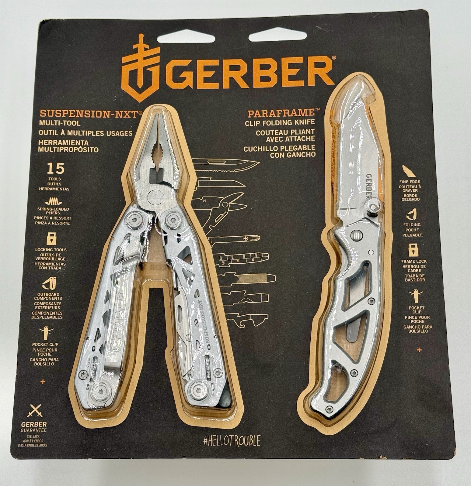 Gerber 15-in-1 Multi Tool and Folding Knife Kit – 2 Piece – Stainless Steel 🔥