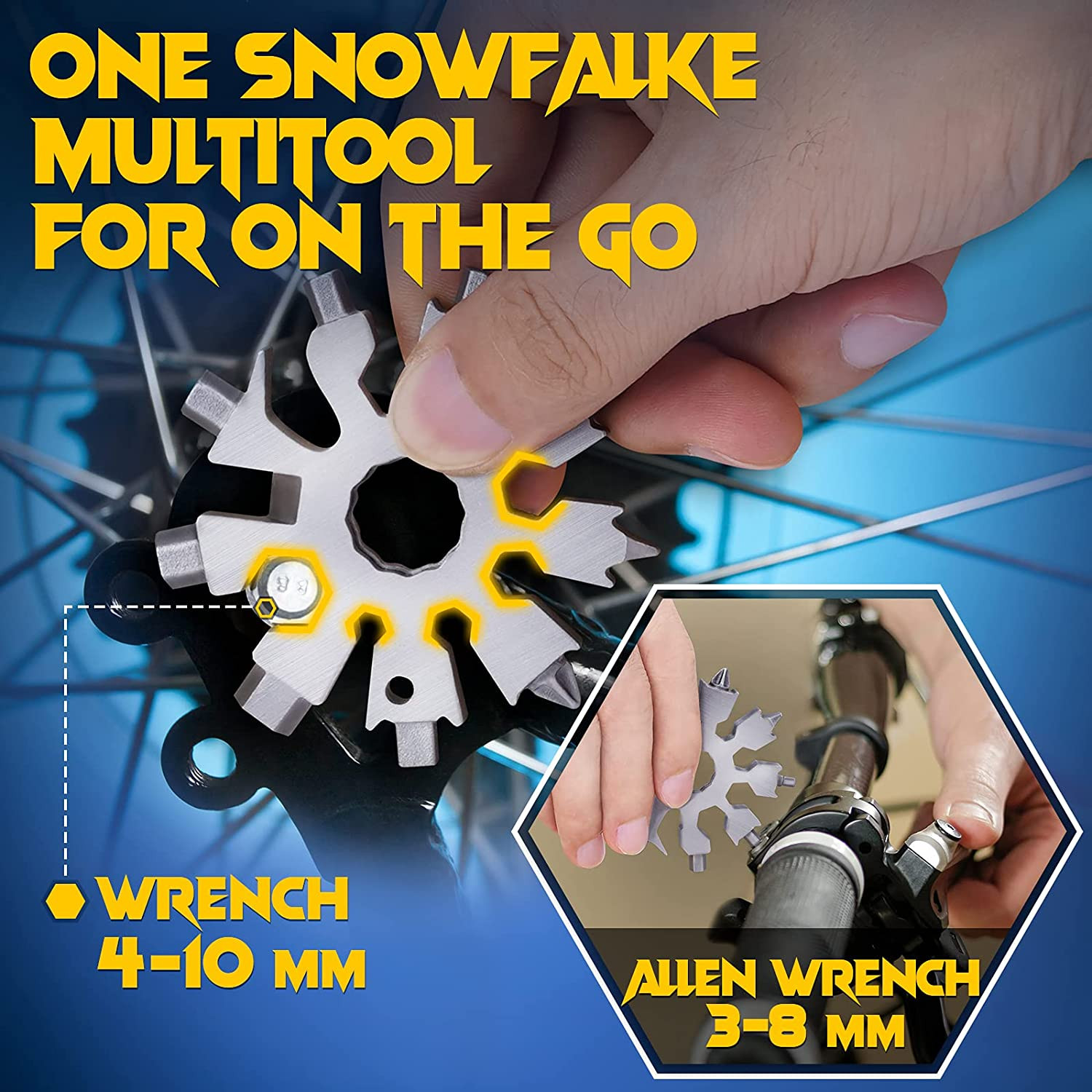 Snowflake Multitool Tools Gifts for Men – Christmas Stocking Stuffers for Men Ad