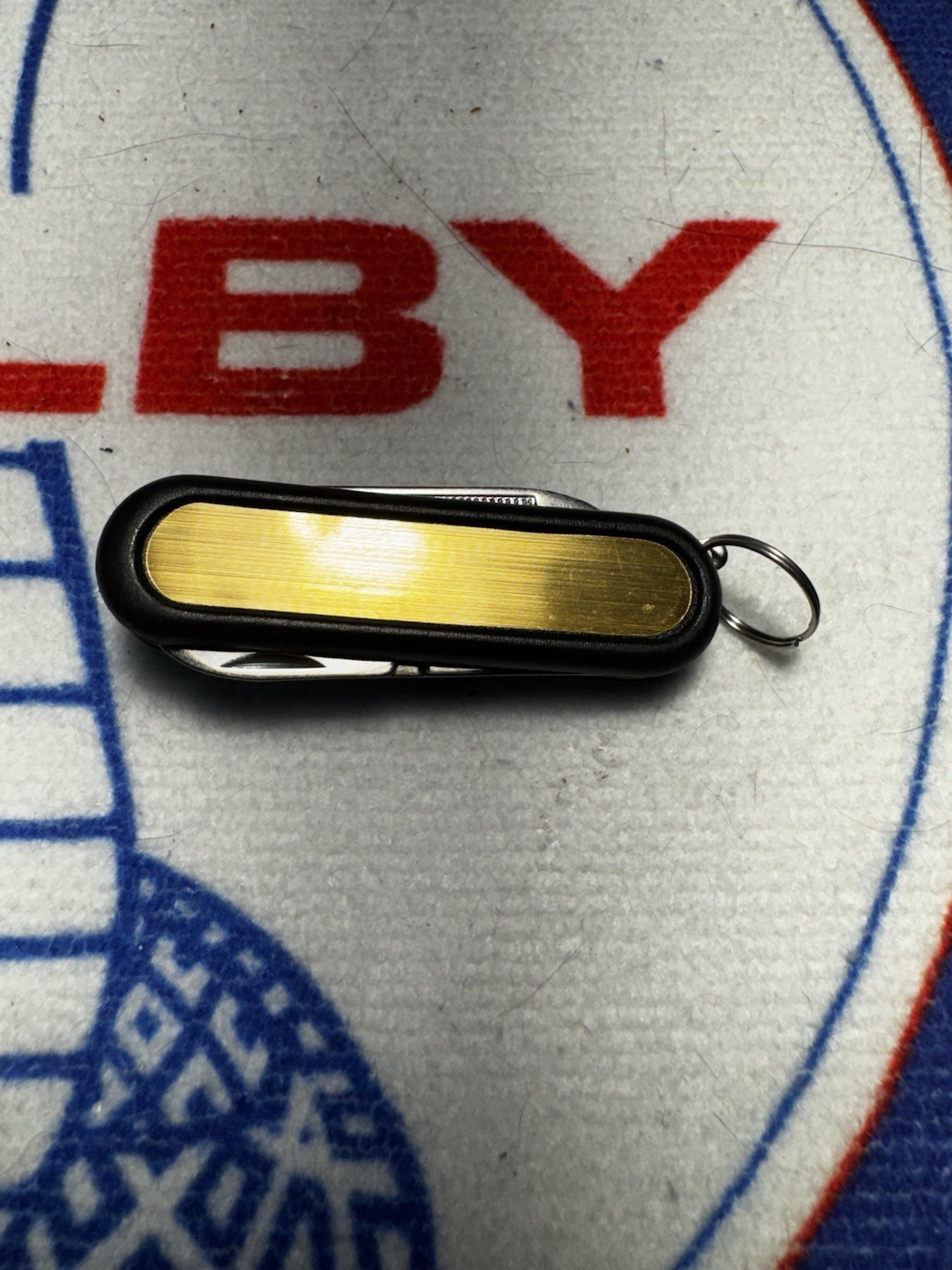 Black Gold Stainless Steel Multi-Tool keychain Knife Scissors File (1.3.1)