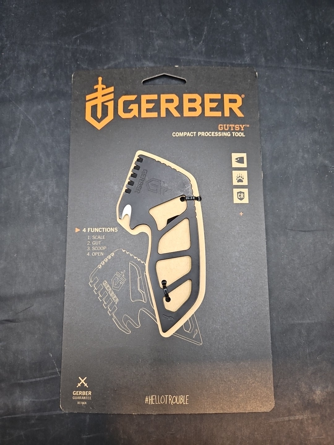 Gerber Gutsy Fish/Game Processing Tool 4 function with bottle opener New On Card