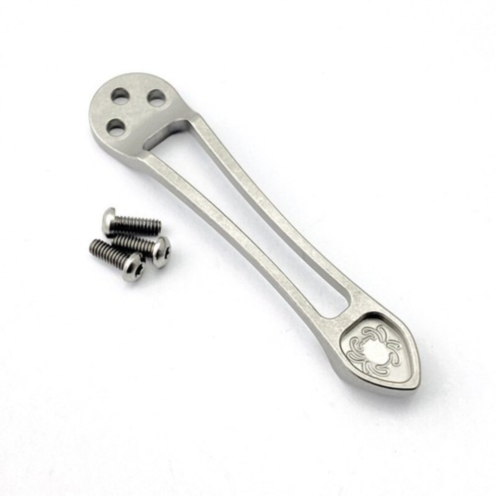 Titanium Alloy Pocket Clip for Spyderco Paramilitary C81 Paramilitary 2 Para 3