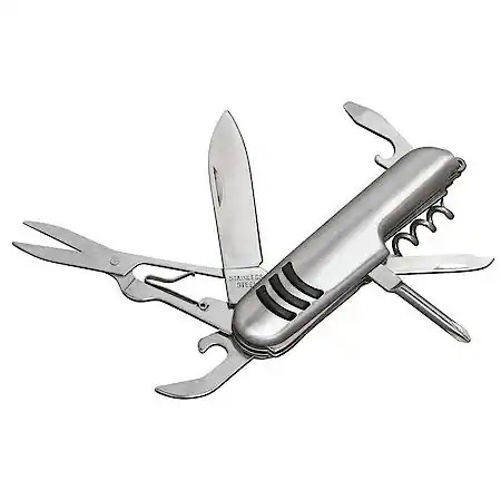 8-1 Multi Tool Knife, Corkscrew, Can Opener, Philips & Flat Screw Driver