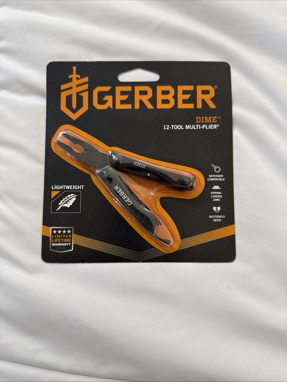 NEW GERBER DIME 12 TOOL MULTI PLIER BUTTERFLY SPRING LOADED JAWS STAINLESS