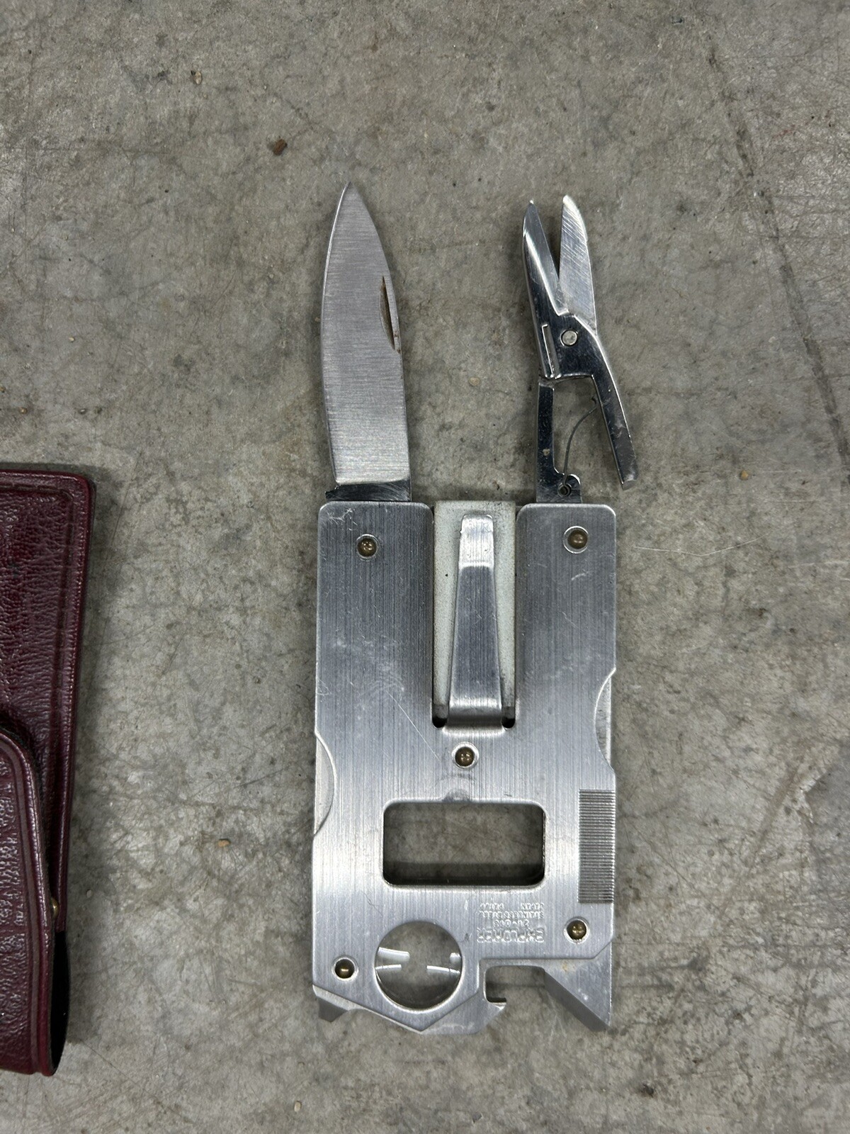 BS9 Vintage RARE Explorer Japan Survival Multi Tool Knife 21 013 Scissors
