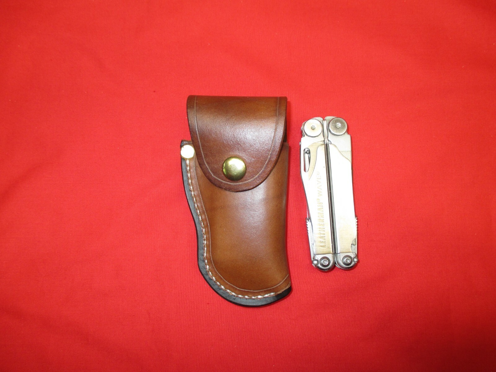 Leather Sheath for LEATHERMAN WAVE MULTI TOOL Western Holster Shaped