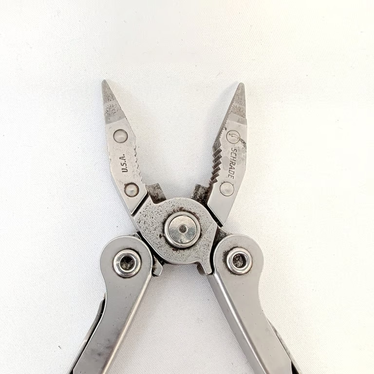 Schrade Tough Tool Multi-Tool USA Made Vintage Pliers Stainless PAT PEND Silver