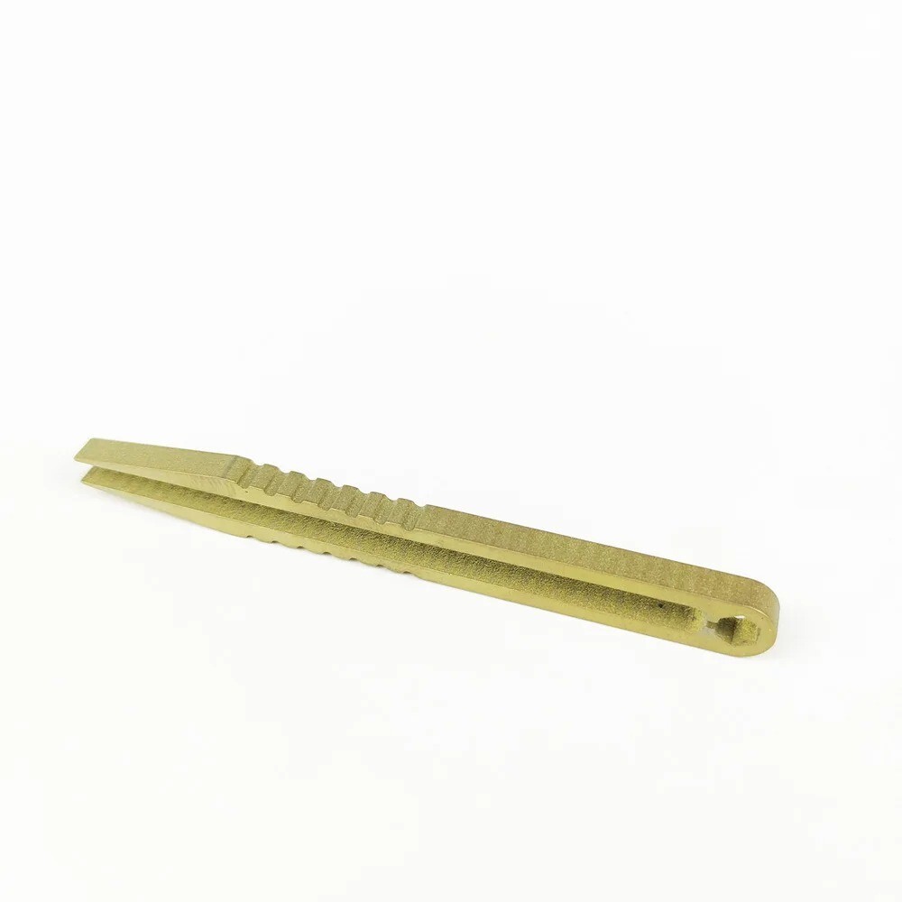 2 Sizes Portable Titanium Alloy Tweezers Outdoor Survival Camping Travel EDC