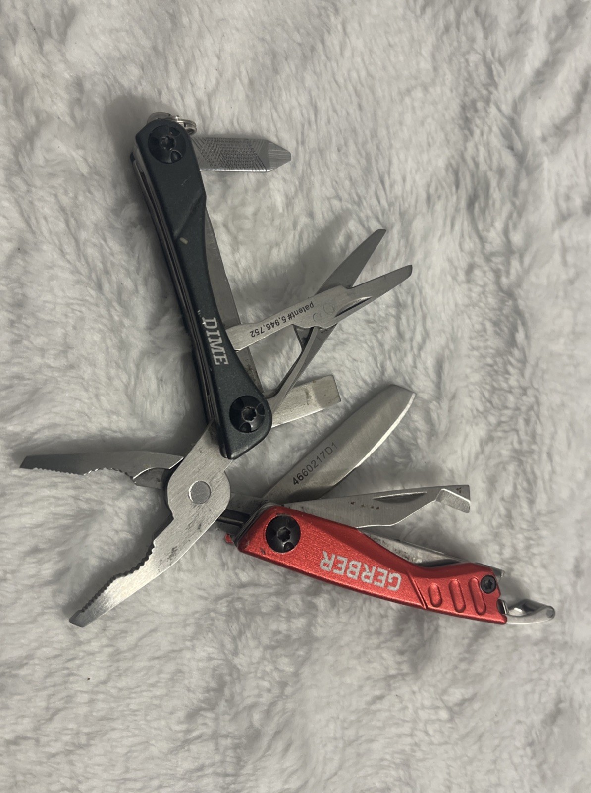 Gerber Dime Mini Keychain Butterfly 10-in-1 Multitool / Black in Great Condition