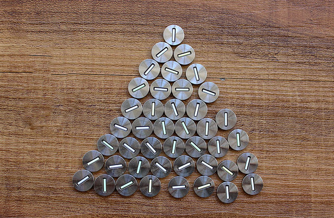New TC4 Titanium Alloy Patch Light Night Self-luminous Signal Lamp Patch