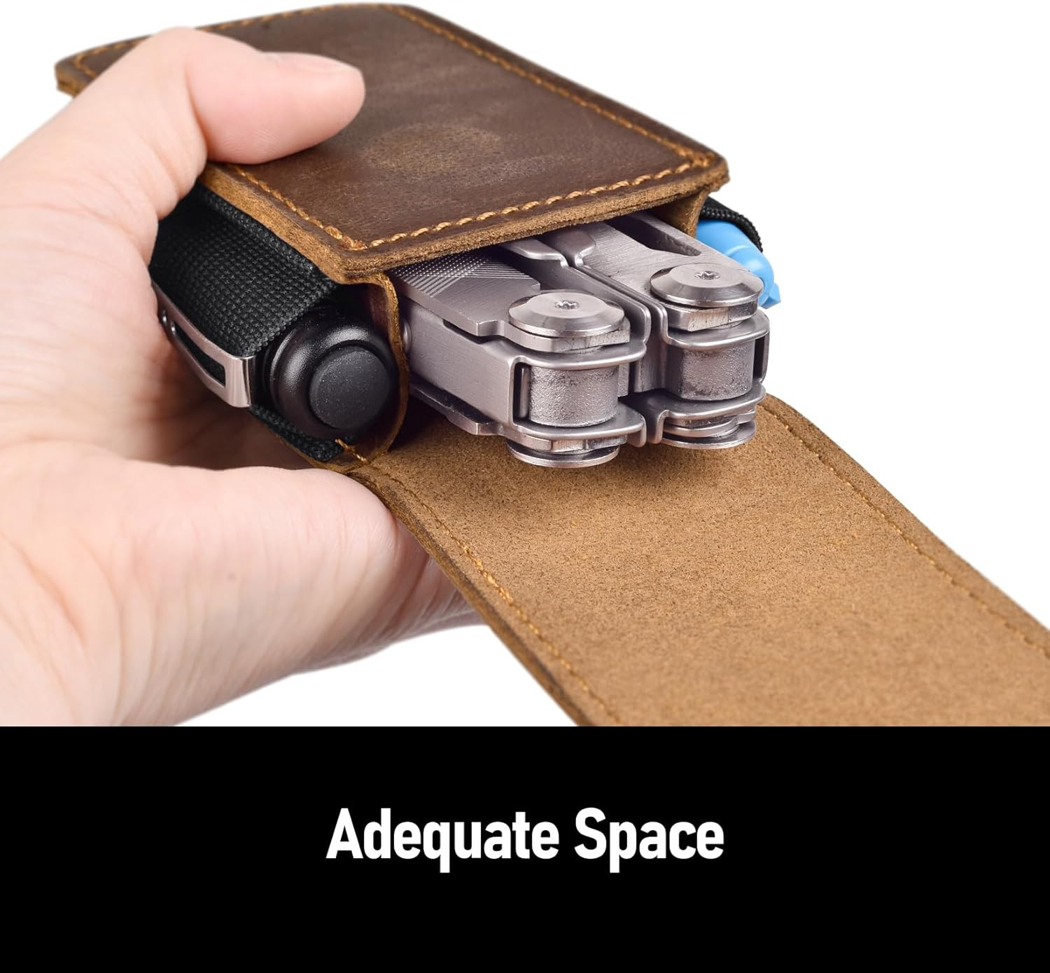 Leather Multitool Sheath Compatible with Leatherman Wave plus Wingman Surge Reba