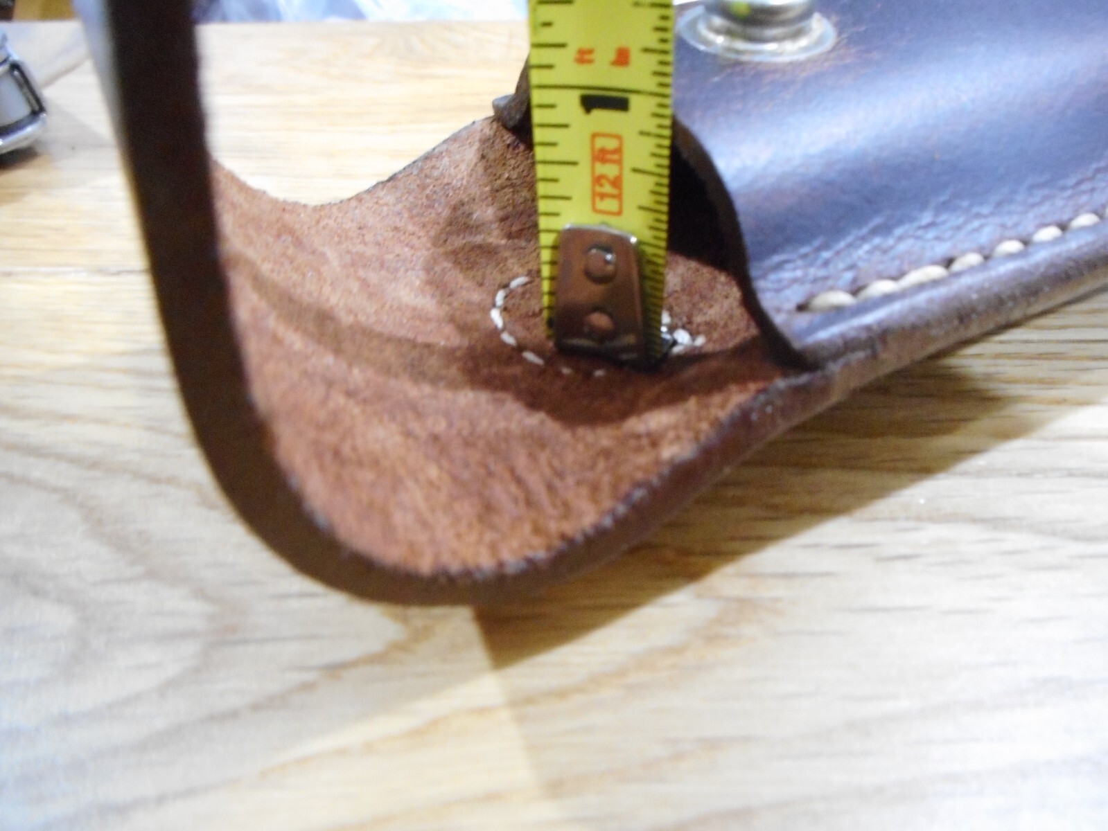 Leatherman Wingman or Rebar leather sheath. Plain flap. Sheath only.